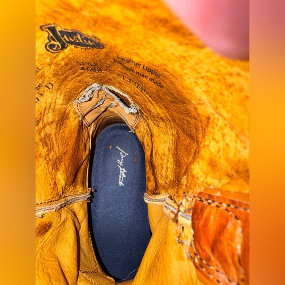 Justin George Strait Collection Cowboy Series Roper Boots Mens 9.5D - Picture 4 of 12